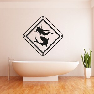 Vinyl Wall Decal Sticker Scuba Sign OSAA753m