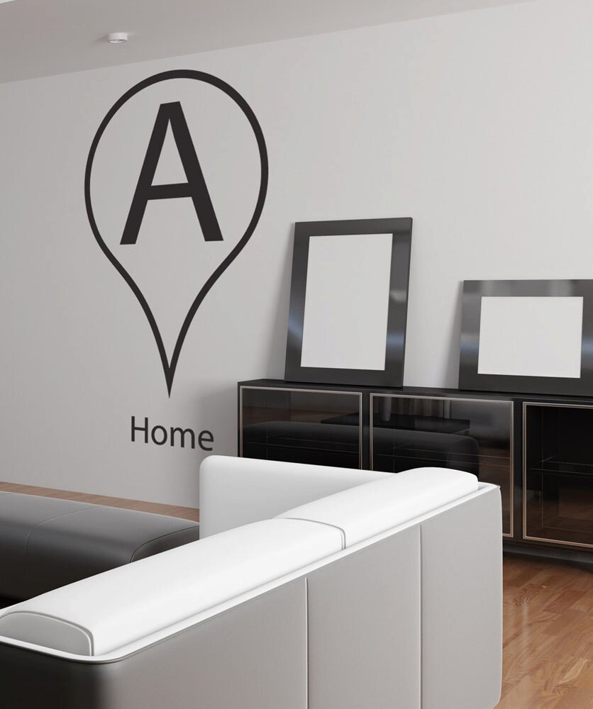 Vinyl Wall Decal Sticker Drop Pin Location for Home Item 884s-20x36 - Etsy
