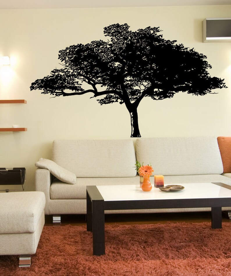 African Tree Vinyl Wall Decal Sticker. 1193A Etsy