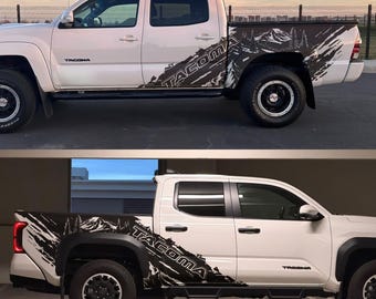 Tacoma Truck Decal Graphic Sticker. Mountain Off-Road Outlander Design. Set of 2. #7112