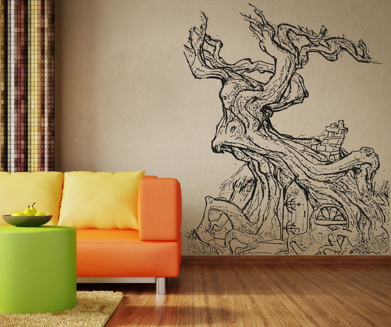 Vinyl Wall Decal Sticker Twisted Treehouse OSAA1334s