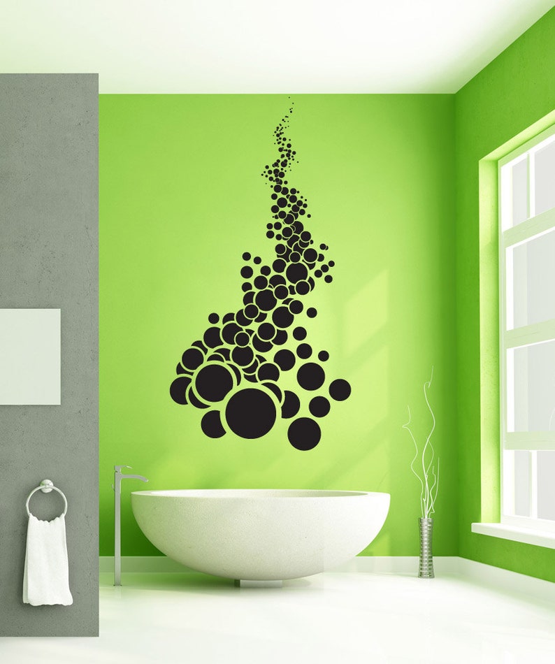 Vinyl Wall Art Decal Sticker Falling Circles 1303m Etsy