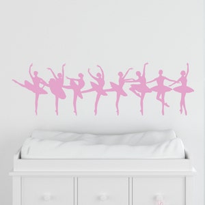 Ballerina Dancer Wall Decal Sticker. Gift for Dancer, Ballet, Children&#39;s Room Decoration. Dance Studio Wall Art. Car Ballerina Sticker. #378