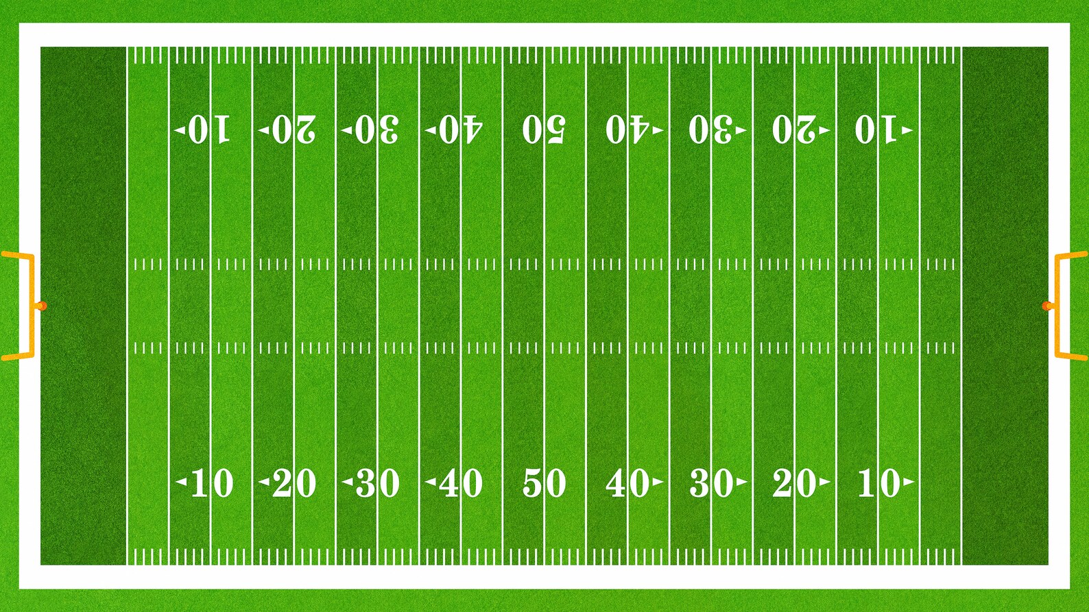 Football Field Wall Mural. 100 Yard Field With End Zone. Etsy