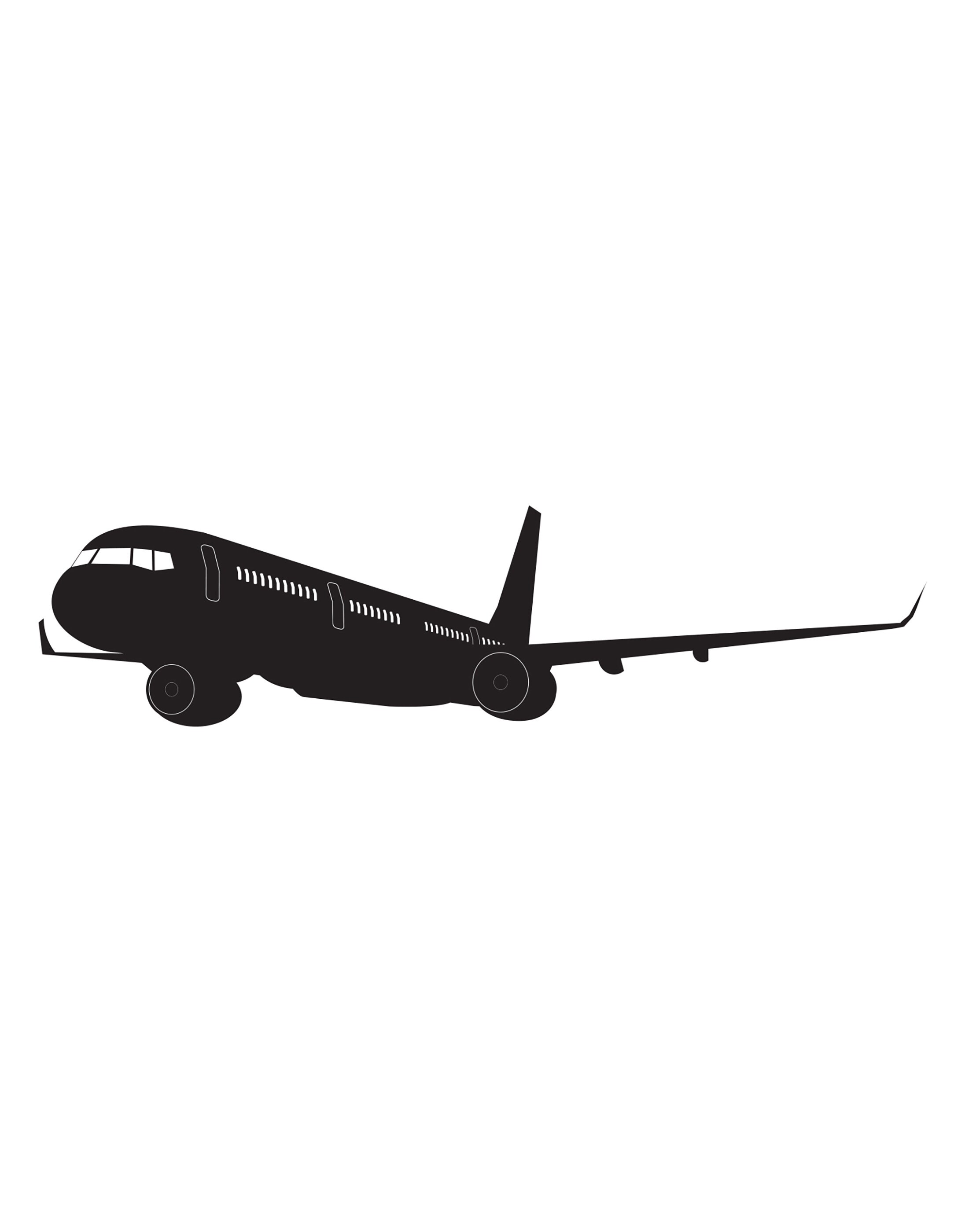 Airplane in Flight Vinyl Wall Decal Sticker. Aeronautic Theme Decor ...