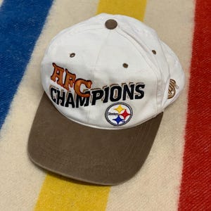 Vintage Pittsburgh Steelers Hat Cap Snapback AFC Champions Super Bowl 1996 90s