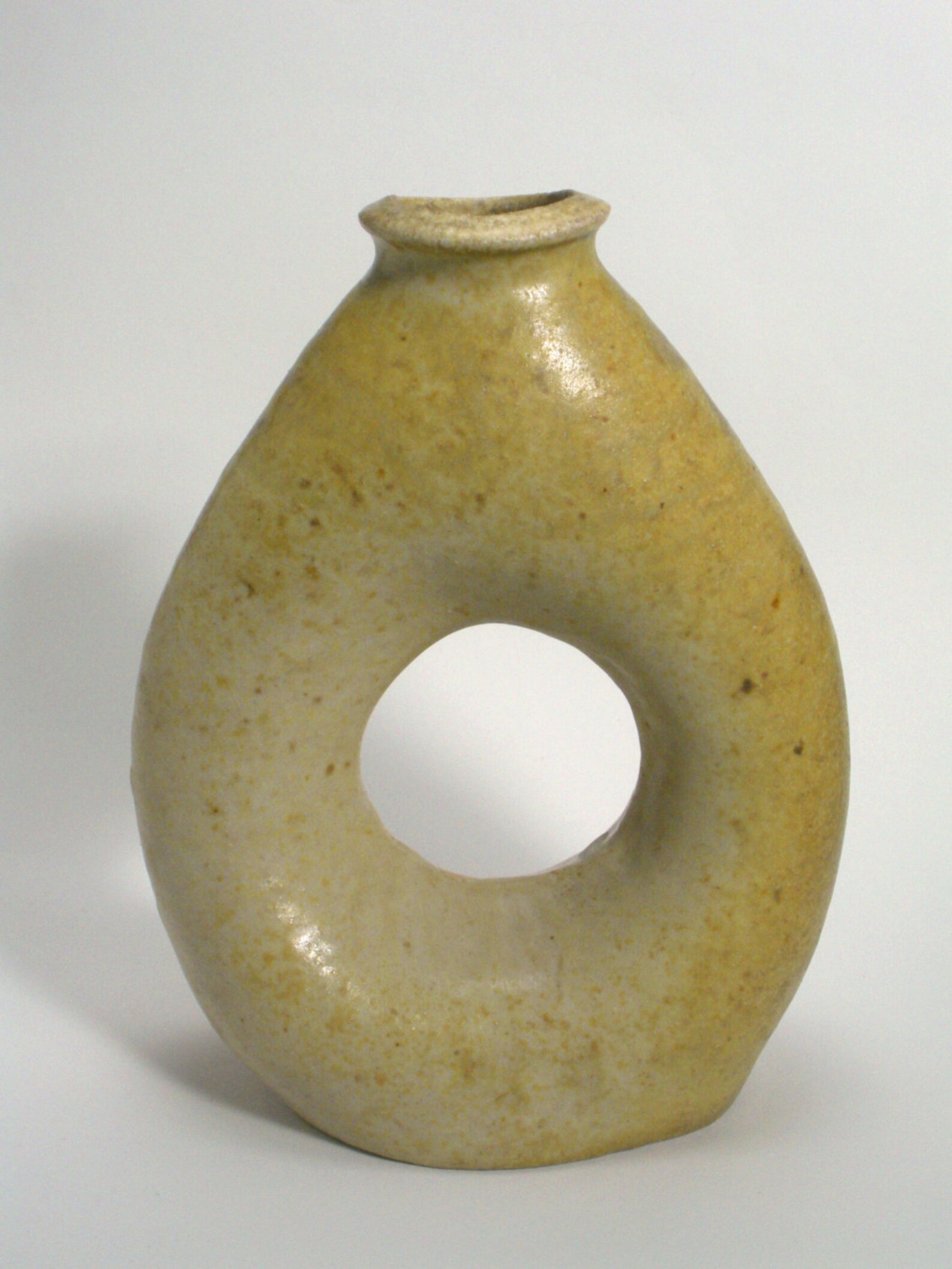 Vase with hole in the middle fired on its side wood fired 7 Etsy