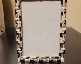 Glamorous Art Deco-style jeweled picture frame