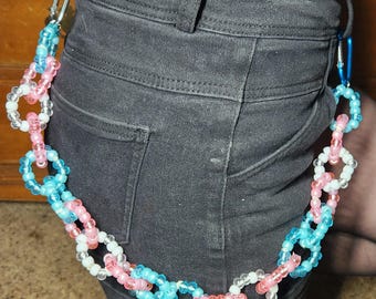 Custom Kandi Pride Belt Jewelry Chains