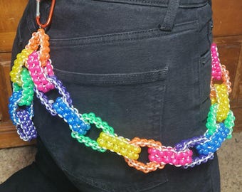 Custom Kandi Pride Belt Jewelry Chains