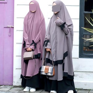 Hypnotic Modest Abaya Khimar Niqab Set for Muslim Women Garments Jalabiya Caftan Hijab Jilbab Prayer Dress New Arrival Wear Islamic Outfit