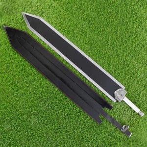 Berserk Guts Dragon Slayer Sword  Anime Replica Sword Dual Finish Blade  With Free Sheath & Display Stand