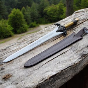 Conan the Barbarian Atlantean Sword | Handmade Replica Collectible Fantasy Sword Wedding Anniversary Gift