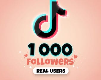 1000 seguidores en TikTok / Entrega real e instantánea / Impulsa tu cuenta de TikTok / Servicio de crecimiento de TikTok