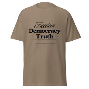 FDT - Freedom, Democracy, Truth Shirt, Political Activist Tee, Protest Shirt, Anti-Trump Apparel, Unisex Political Graphic Tee