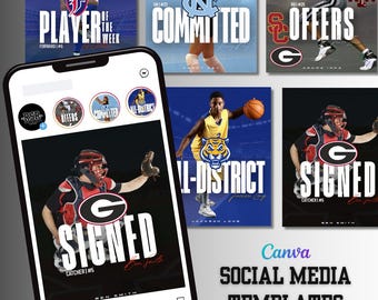 Social Media Sports Template | Signature Series | Made for Canva