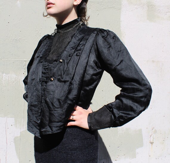 Antique Victorian Edwardian Bodice Jacket // 1800s