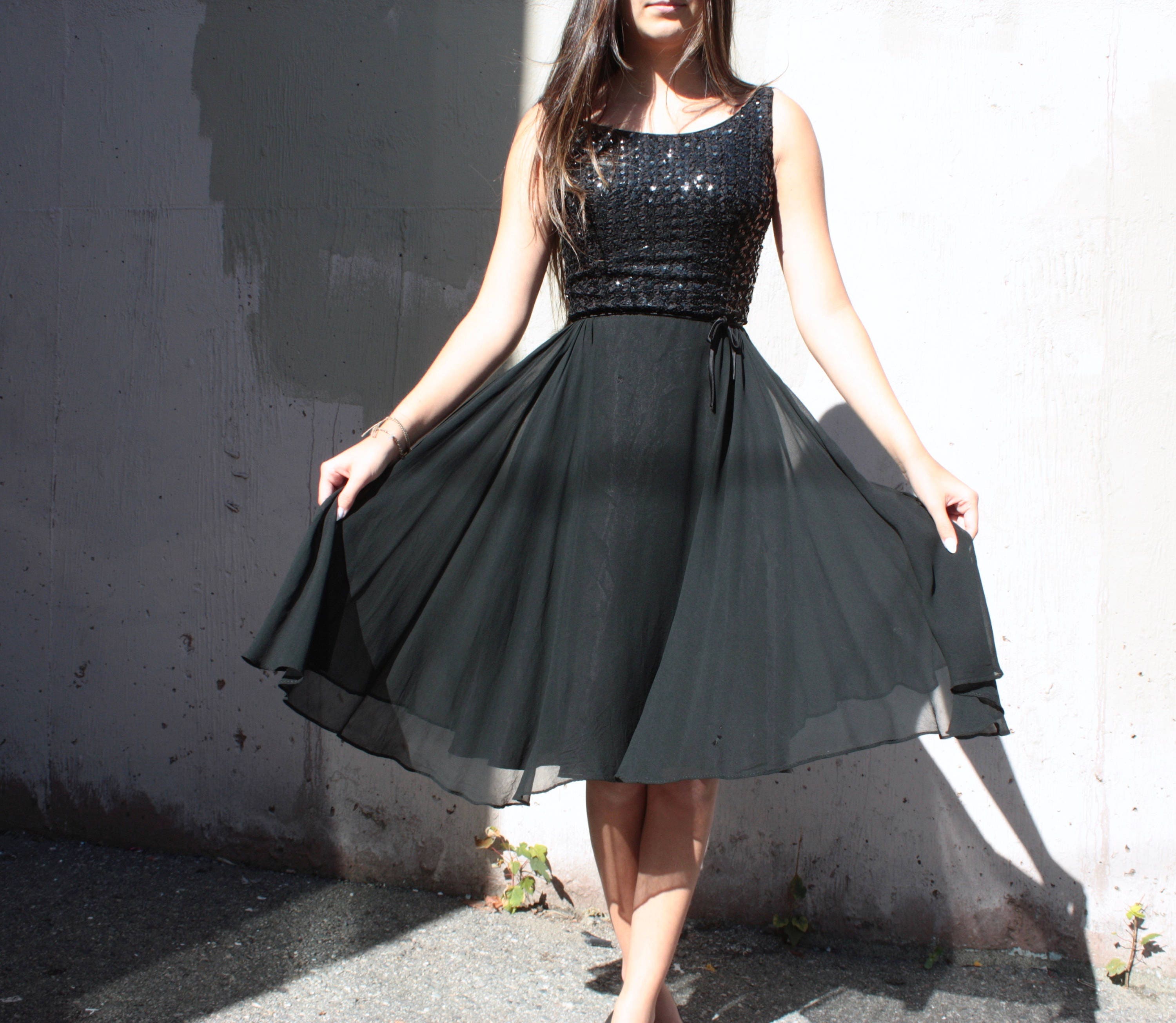 sequin 50s dress