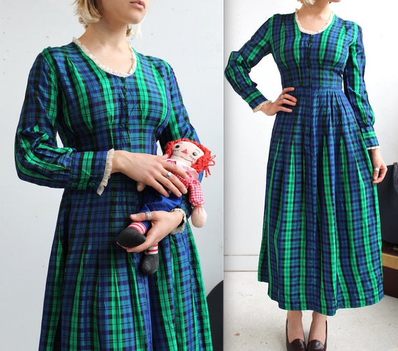 vintage tartan dress