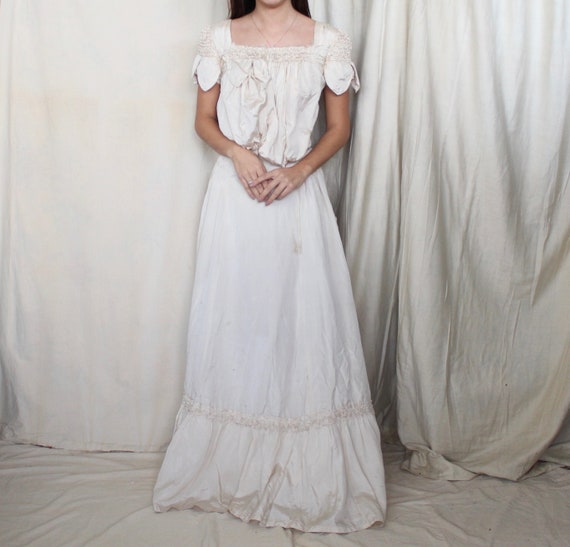 Antique Edwardian Wedding Dress // 1900s 1910 2 Pi