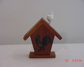 Vintage Wood Glass Rooster Egg Timer 17 - 999