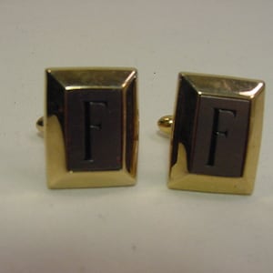 Vintage Initial F Cuff Links  19 - 7