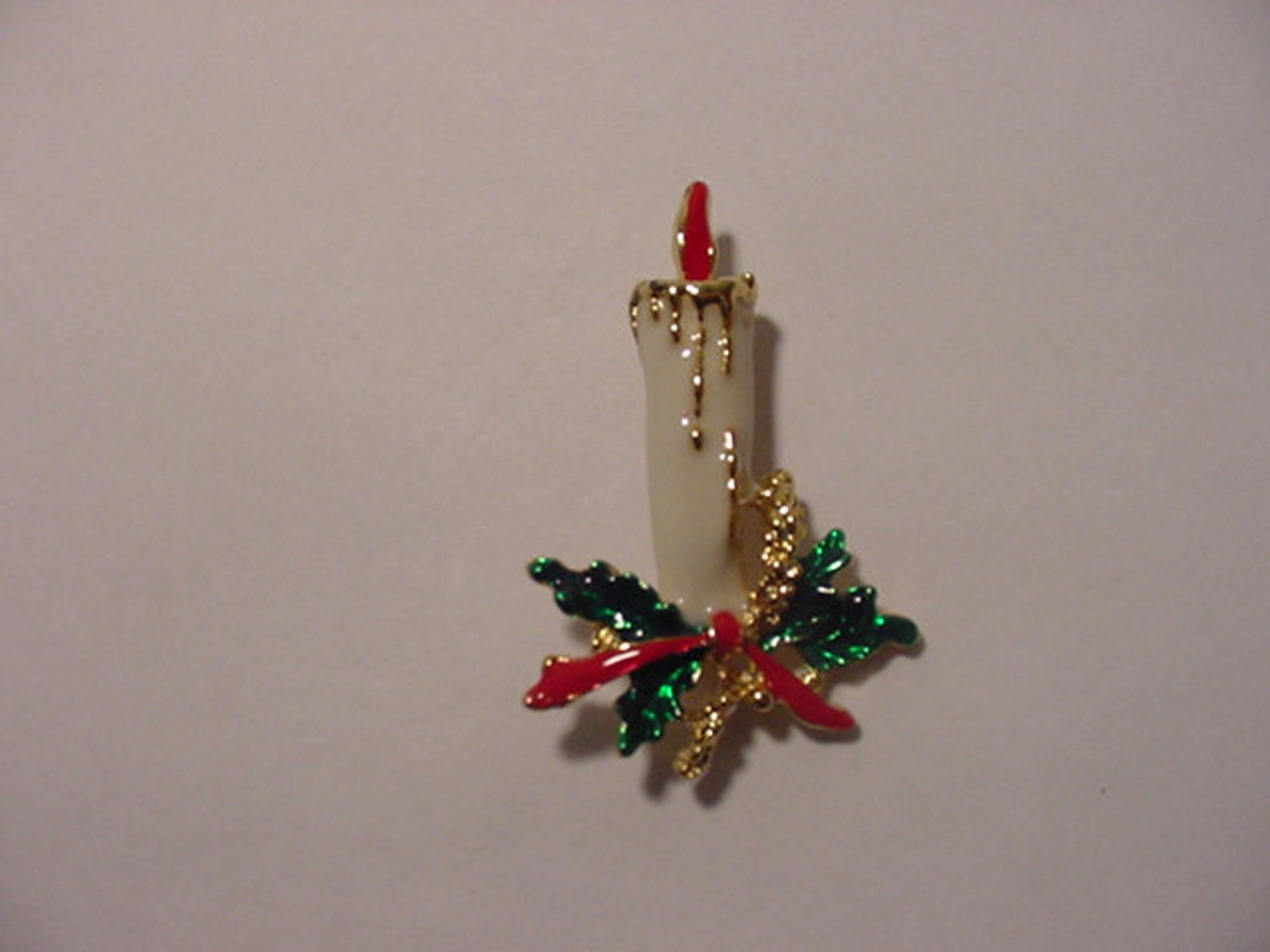 Vintage Christmas Candle Brooch XMAS 419 Etsy