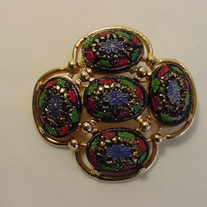 Vintage Sarah Coventry Mosaic Look Brooch  20 - 336