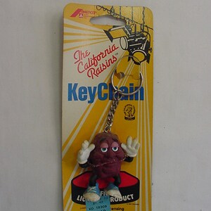 Vintage 1987 California Raisins Plastic Key Chain 19 - 912 - Etsy