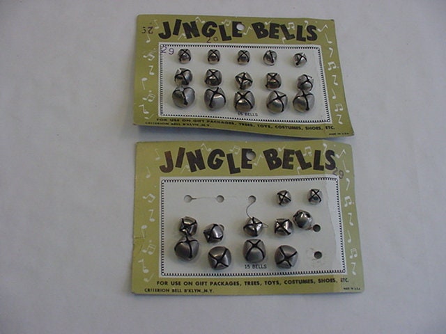 Vintage Jingle Bells - One Full Card - One Partial Card 22 - 168