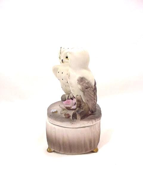 ヴィンテージ ミッドセンチュリー - フクロウ - 磁器 - 脚付き - 小物