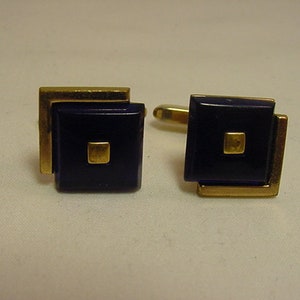 Vintage Blue Accent Cuff Links  19 - 4