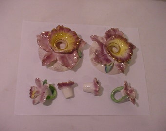 Vintage Perfume Flowers And Rings Set   12 - 500