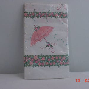 Vintage Reed's Rembrandt Line Tovaglia per tovaglia / parasol doccia Panno in confezione originale 17 - 1107