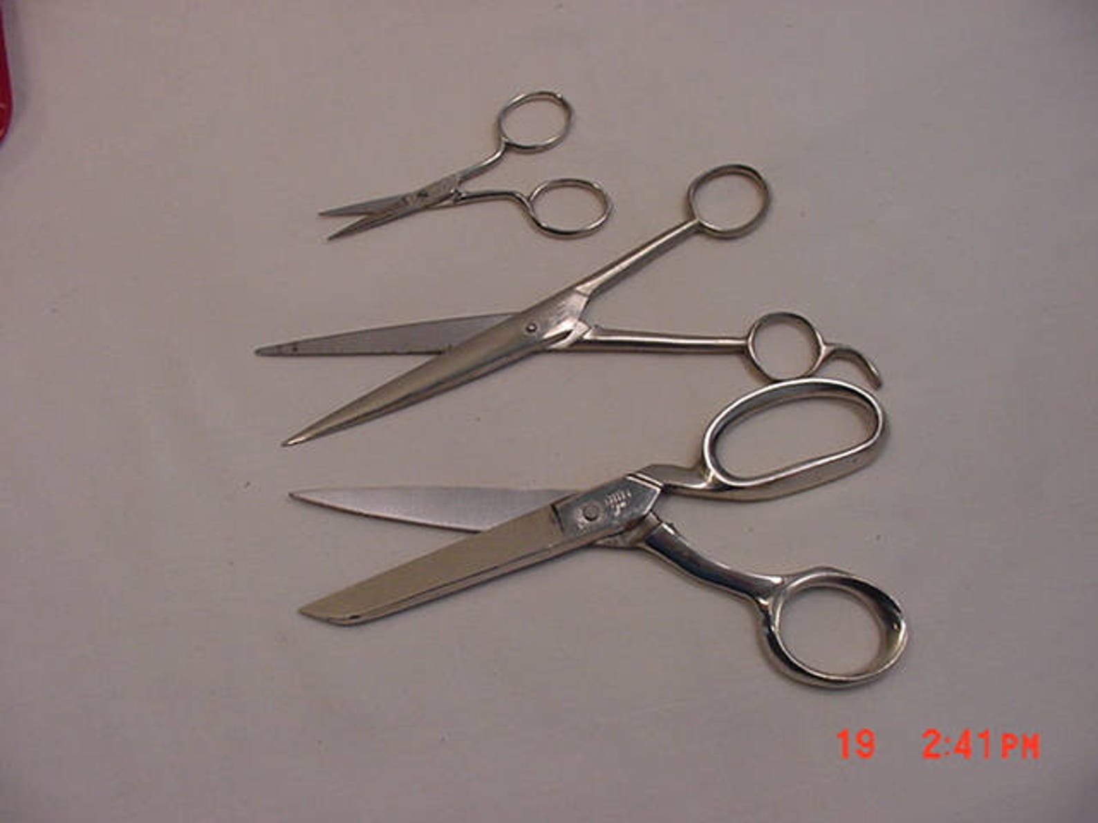Vintage Griffon Sewing Scissors Set In Leather Zippered Case Etsy