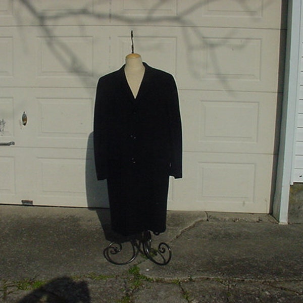 Vintage Embassy Row 100% Black Cashmere Luxury Coat - Sprenger's Toledo   24 - 94