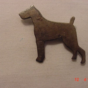 Vintage Sterling Silver Dog Brooch  18 - 707