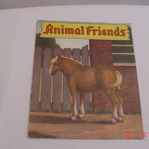 Vintage  1943 Animal Friends Children&#39;s Book  16 - 114