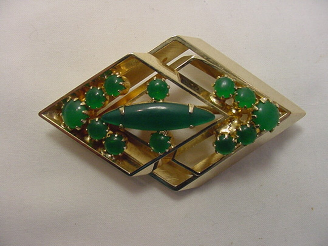 Vintage Green Brooch main image 0