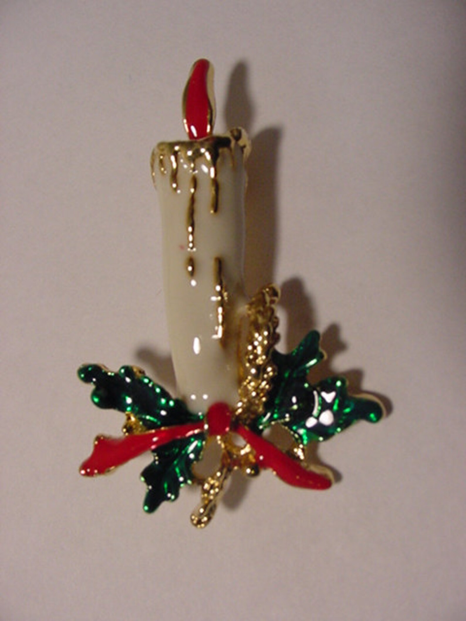 Vintage Christmas Candle Brooch XMAS 419 Etsy