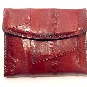 Vintage Bosca Eel Skin dames-/damesportemonnee ongebruikt in originele geschenkverpakking 25-387
