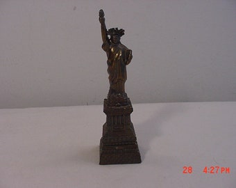 Vintage Vrijheidsbeeld New York City Metal Souvenir Statue 18 - 1114