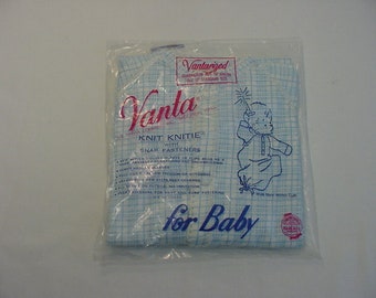 Vintage Baby Knit Knitie With Snap Fasteners In Original Plastic Sales Bag - Never Opened  19 - 546