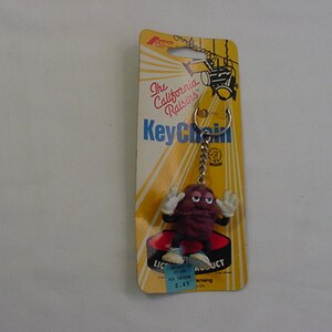Vintage 1987 California Raisins Plastic Key Chain 19 - 912 - Etsy