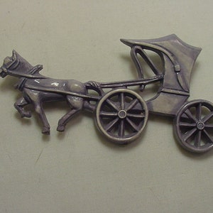 Hermes Vintage Horse Carriage Enamel Brooch Etsy Hong Kong