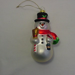 Vintage Snowman Christmas Tree Ornament  20 - 487