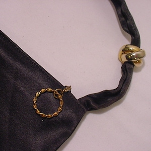 Vintage Graceline Original Black  Silk Purse   # HAS 51