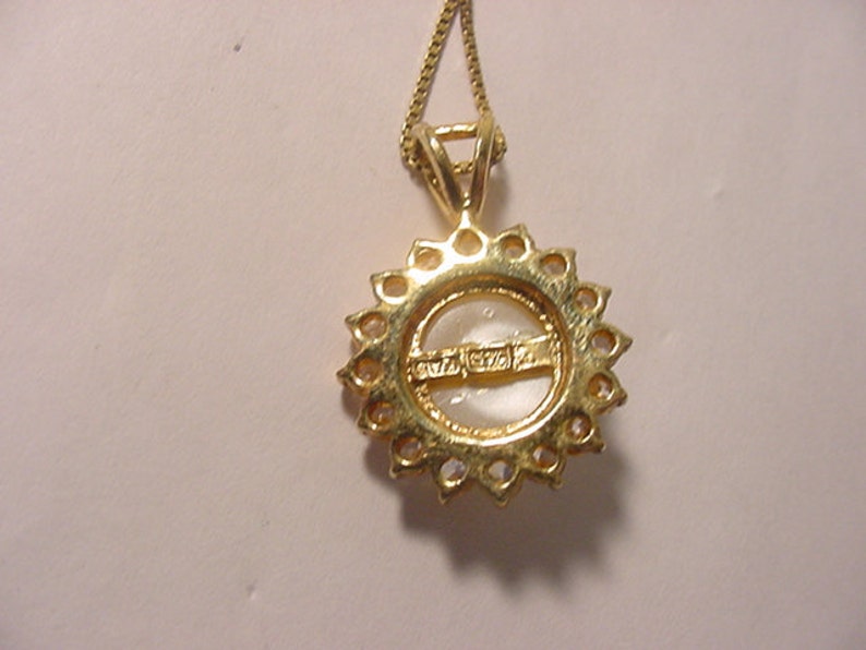 Vintage FAS Italy 925 Rhinestone and Faux Pearl Necklace 12 Etsy