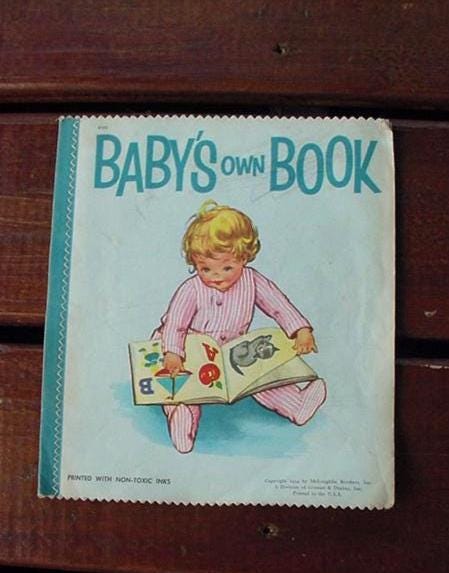 4 Vintage Mid Century - 1950's - Cloth Baby Books 25 - 643 - Etsy