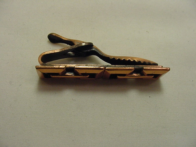 Vintage Signed Renoir Copper Tie Clip 19-56